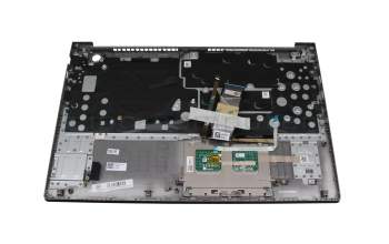 Teclado incl. topcase DE (alemán) gris/canaso con retroiluminacion original para Toshiba Satellite S50W-C