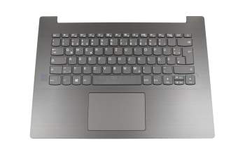 Teclado incl. topcase DE (alemán) gris/canaso original para Lenovo IdeaPad 330-14AST (81D5)