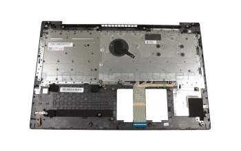 Teclado incl. topcase DE (alemán) gris/canaso original para Lenovo V330-15ISK (81AW)