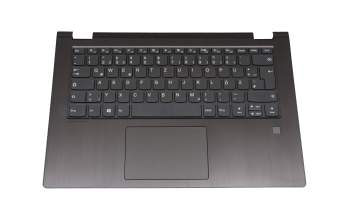 Teclado incl. topcase DE (alemán) gris/canaso original para Lenovo Yoga 530-14IKB (81EK)