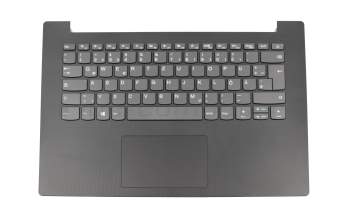 Teclado incl. topcase DE (alemán) gris/negro con dibujos original para Lenovo IdeaPad 130-14IKB (81H6)