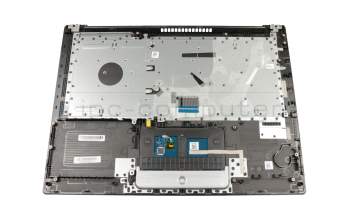 Teclado incl. topcase DE (alemán) gris/negro examinado original para Lenovo IdeaPad 130-14IKB (81H6)