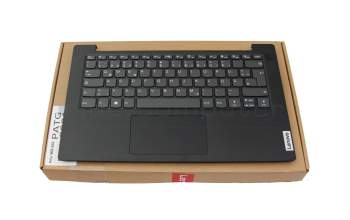 Teclado incl. topcase DE (alemán) gris/negro original para Lenovo V14 G4 AMN (82YT)