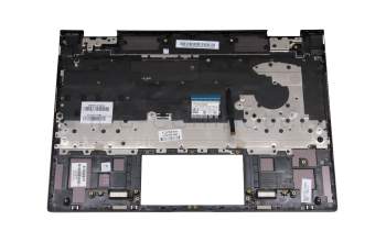 Teclado incl. topcase DE (alemán) gris oscuro/canaso con retroiluminacion original para HP Envy x360 13-ag0900