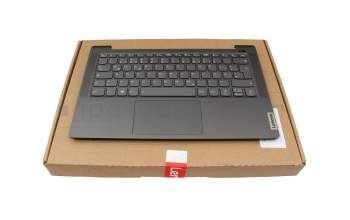 Teclado incl. topcase DE (alemán) gris oscuro/canaso con retroiluminacion original para Lenovo IdeaPad 5-14ALC05 (82LM)