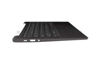 Teclado incl. topcase DE (alemán) gris oscuro/canaso con retroiluminacion original para Lenovo IdeaPad 5-14ALC05 (82LM)