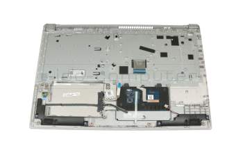 Teclado incl. topcase DE (alemán) gris/plateado (Fingerprint) original para Lenovo IdeaPad 320-15ABR (80XS/80XT)