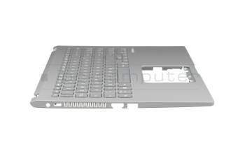 Teclado incl. topcase DE (alemán) gris/plateado original para Asus VivoBook 15 X509FA