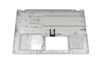 Teclado incl. topcase DE (alemán) gris/plateado original para Asus VivoBook 15 X509FB
