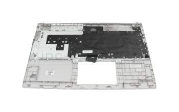 Teclado incl. topcase DE (alemán) gris/plateado original para HP 17-cp2000