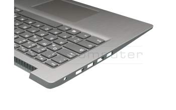 Teclado incl. topcase DE (alemán) gris/plateado original para Lenovo IdeaPad 3-14IIL05 (81WD)