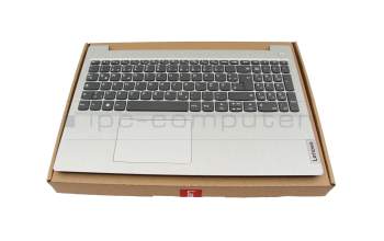 Teclado incl. topcase DE (alemán) gris/plateado original para Lenovo IdeaPad 3-15ADA05 (81W1)