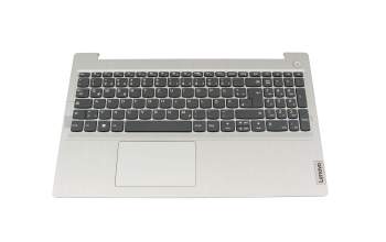 Teclado incl. topcase DE (alemán) gris/plateado original para Lenovo IdeaPad 3-15ADA05 (81W1)