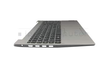 Teclado incl. topcase DE (alemán) gris/plateado original para Lenovo IdeaPad 3-15ADA05 (81W1)