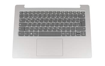 Teclado incl. topcase DE (alemán) gris/plateado original para Lenovo IdeaPad 330S-14IKB (81F4/81JM)