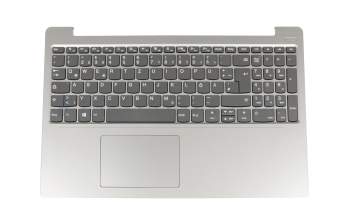 Teclado incl. topcase DE (alemán) gris/plateado original para Lenovo IdeaPad 330S-15ARR (81FB/81JQ)