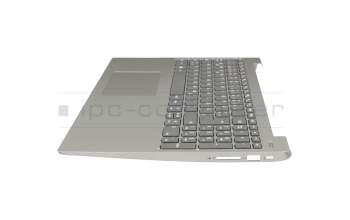 Teclado incl. topcase DE (alemán) gris/plateado original para Lenovo IdeaPad 330S-15ARR (81FB/81JQ)
