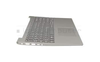 Teclado incl. topcase DE (alemán) gris/plateado original para Lenovo IdeaPad 330S-15ARR (81FB/81JQ)