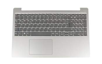 Teclado incl. topcase DE (alemán) gris/plateado original para Lenovo IdeaPad 330S-15AST (81F9)