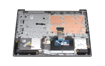 Teclado incl. topcase DE (alemán) gris/plateado original para Lenovo IdeaPad S145-15API (81UT)