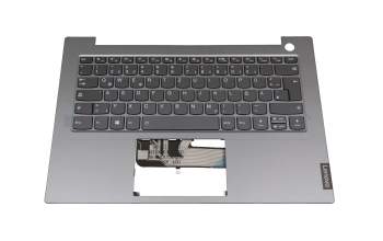 Teclado incl. topcase DE (alemán) gris/plateado original para Lenovo ThinkBook 14 IIL (20SL)