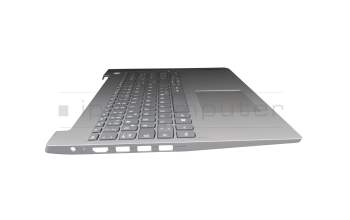 Teclado incl. topcase DE (alemán) gris/plateado original para Lenovo ThinkBook 14 IML (20RV)