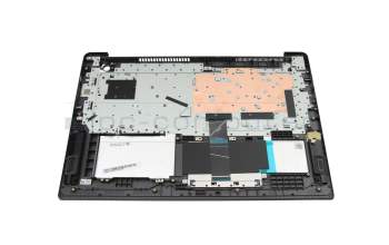Teclado incl. topcase DE (alemán) gris/plateado original para Lenovo V17 G4 IRU (83A2)