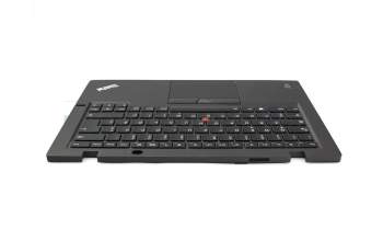 Teclado incl. topcase DE (alemán) negro/antracita con mouse stick original para Lenovo ThinkPad X1 Carbon 3rd Gen (20BS/20BT)