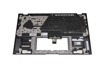 Teclado incl. topcase DE (alemán) negro/antracita con retroiluminacion original para Asus ZenBook 14 UX435EA
