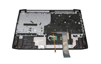 Teclado incl. topcase DE (alemán) negro/azul con retroiluminacion original para Lenovo IdeaPad Gaming 3-15IMH05 (81Y4)