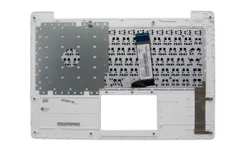 Teclado incl. topcase DE (alemán) negro/blanco original para Asus R413MA