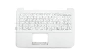 Teclado incl. topcase DE (alemán) negro/blanco original para Asus VivoBook F556UQ