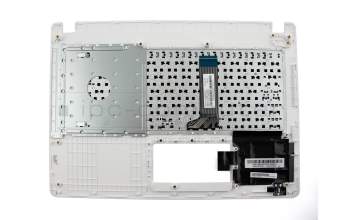 Teclado incl. topcase DE (alemán) negro/blanco original para Asus X451M