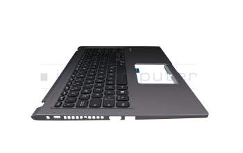 Teclado incl. topcase DE (alemán) negro/canaso (SD) original para Asus VivoBook 15 X515EA