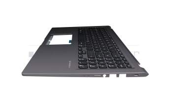 Teclado incl. topcase DE (alemán) negro/canaso (SD) original para Asus VivoBook 15 X515EA