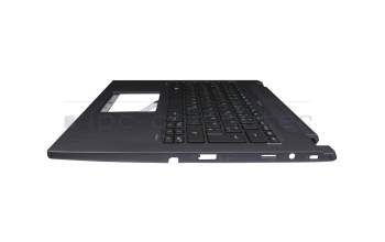 Teclado incl. topcase DE (alemán) negro/canaso con retroiluminacion original para Acer TravelMate Spin P4 (TMP414RN-51)