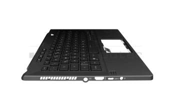 Teclado incl. topcase DE (alemán) negro/canaso con retroiluminacion original para Asus ROG Zephyrus G14 GA401QC