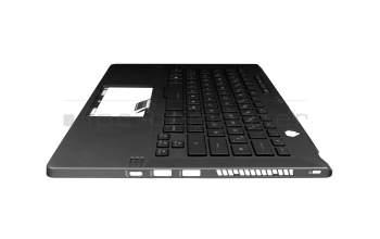 Teclado incl. topcase DE (alemán) negro/canaso con retroiluminacion original para Asus ROG Zephyrus G14 GA401QC