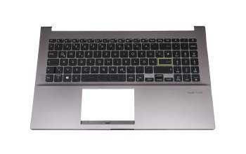 Teclado incl. topcase DE (alemán) negro/canaso con retroiluminacion original para Asus VivoBook S15 S533FA