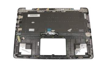 Teclado incl. topcase DE (alemán) negro/canaso con retroiluminacion original para Asus ZenBook Flip 14 UX461UN