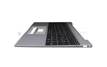 Teclado incl. topcase DE (alemán) negro/canaso con retroiluminacion original para Emdoor NS15AR