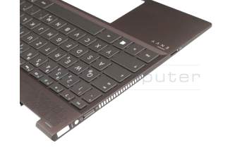 Teclado incl. topcase DE (alemán) negro/canaso con retroiluminacion original para HP Envy x360 13-ag0100