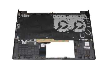 Teclado incl. topcase DE (alemán) negro/canaso con retroiluminacion original para HP Victus 15-fa0000