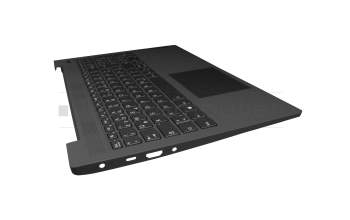 Teclado incl. topcase DE (alemán) negro/canaso con retroiluminacion original para Lenovo IdeaPad 5-15ITL05 (82FG)