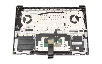 Teclado incl. topcase DE (alemán) negro/canaso con retroiluminacion original para Lenovo IdeaPad Pro 5-14APH8 (83AM)