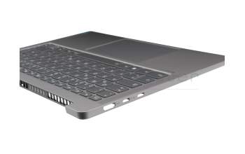 Teclado incl. topcase DE (alemán) negro/canaso con retroiluminacion original para Lenovo IdeaPad Pro 5-14APH8 (83AM)