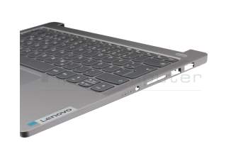 Teclado incl. topcase DE (alemán) negro/canaso con retroiluminacion original para Lenovo IdeaPad Pro 5-14APH8 (83AM)