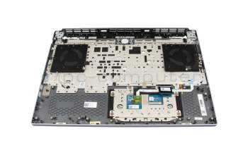 Teclado incl. topcase DE (alemán) negro/canaso con retroiluminacion original para Lenovo Legion 5-16IRX9 (83DG)