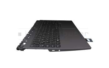 Teclado incl. topcase DE (alemán) negro/canaso con retroiluminacion original para Lenovo Legion Pro 5-16ACH6H (82JQ) JVHFC1