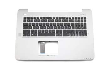 Teclado incl. topcase DE (alemán) negro/canaso original para Asus F756UX